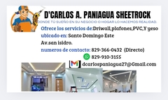 D'Carlos A. Paniagua sheetrock 
